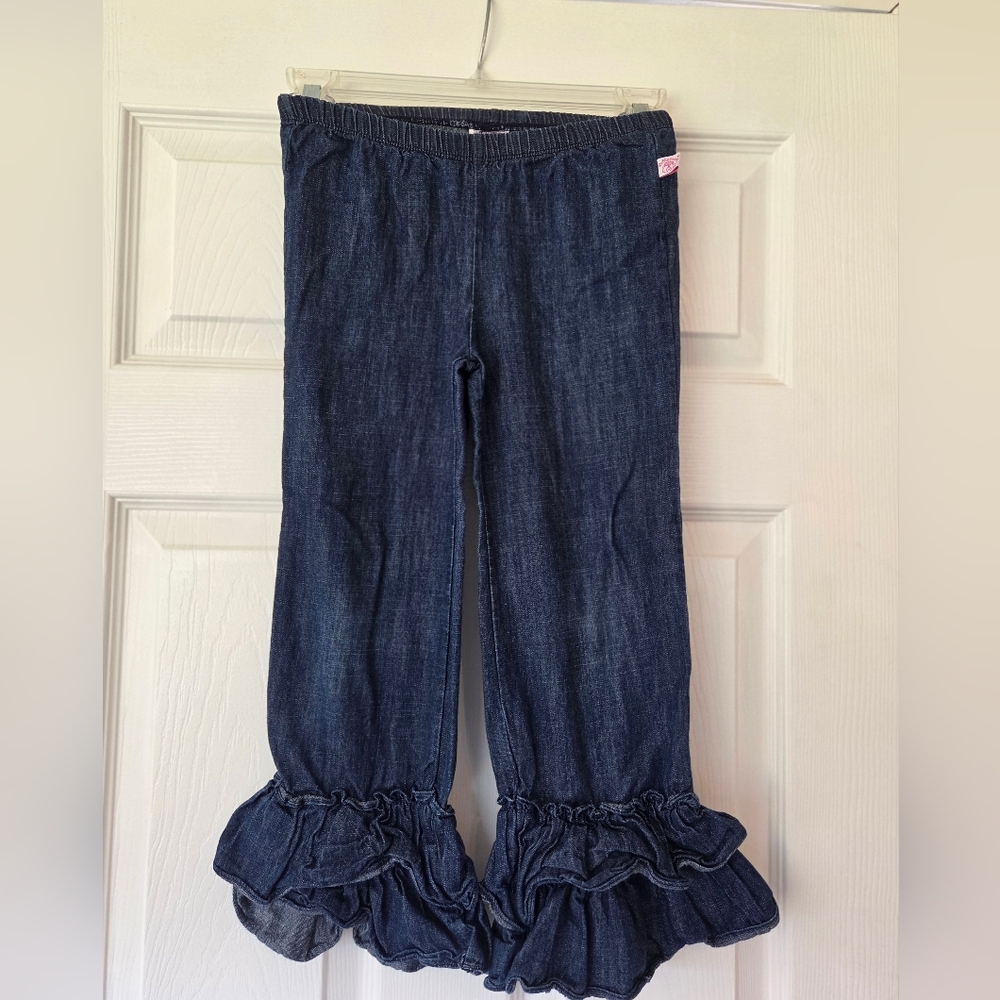 Ruffle Butts Blue Denim Pants